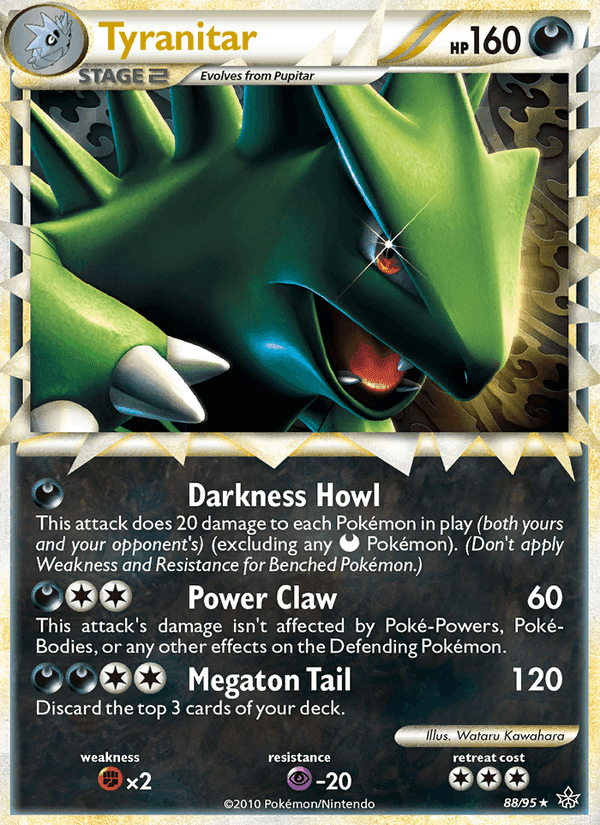 Tyranitar, carta 88 di Forze Scatenate