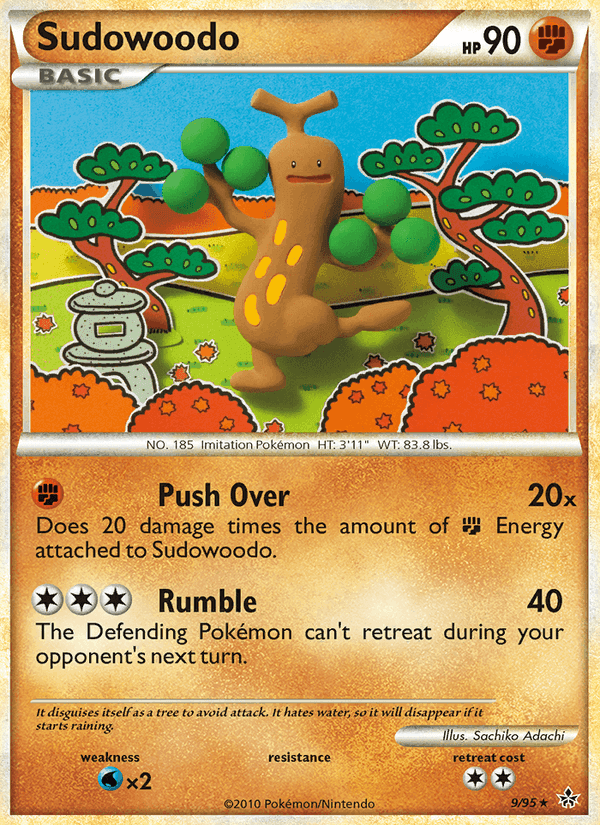 Sudowoodo, carta 9 di Forze Scatenate