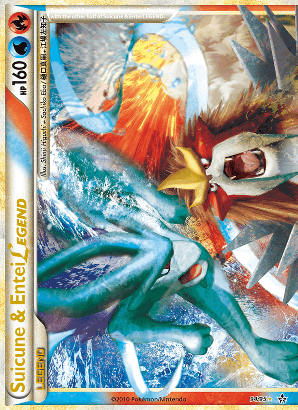 Suicune & Entei LEGEND, card 94 from Unleashed