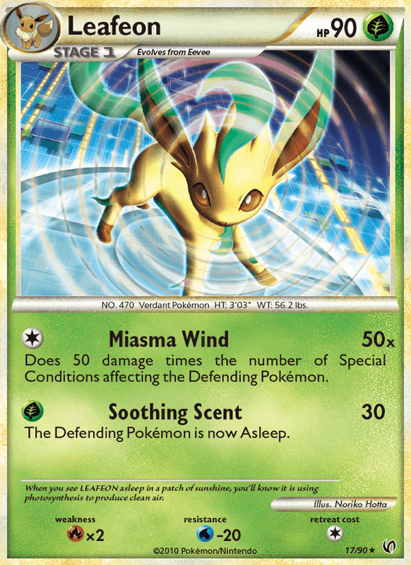 Leafeon, carta 17 de Undaunted