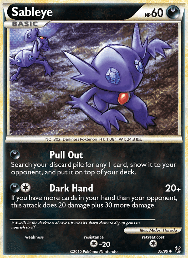 Sableye, carta 35 di Senza Paura