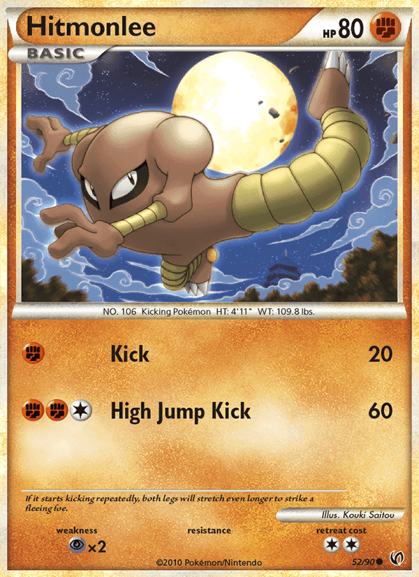 Hitmonlee, carta 52 di Senza Paura