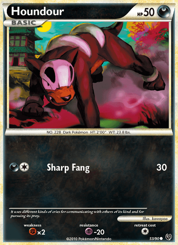 Houndour, card 53 from Undaunted