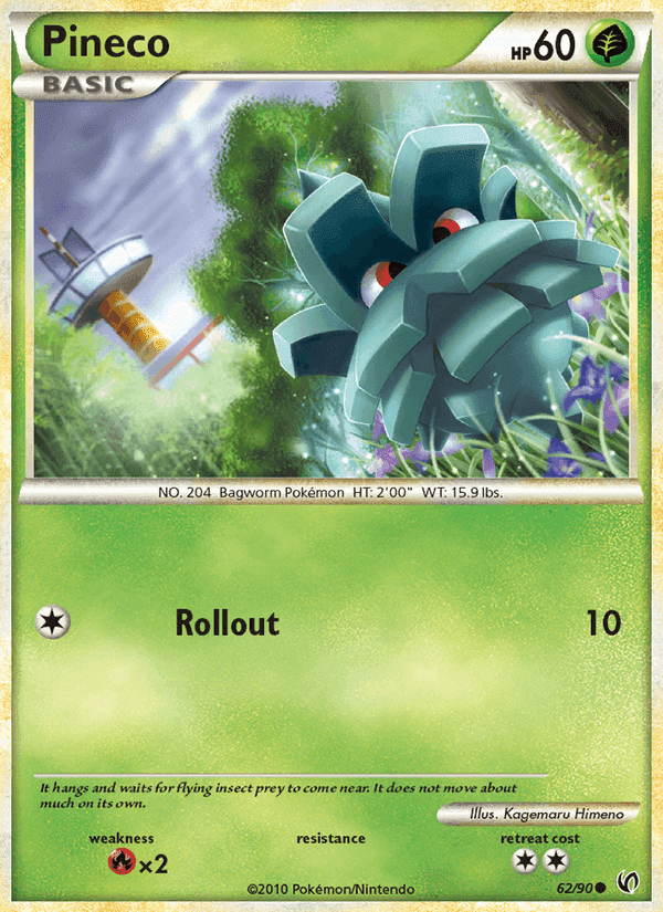 Pineco, card 62 from Undaunted