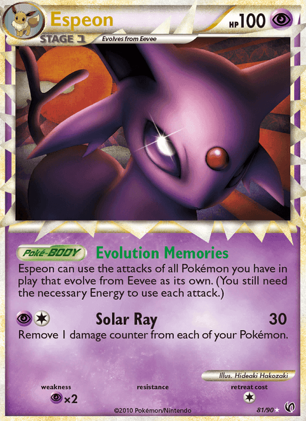 Espeon, carta 81 di Senza Paura