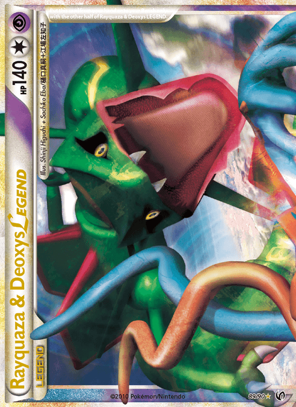 Rayquaza & Deoxys LEGEND, card 89 from Undaunted