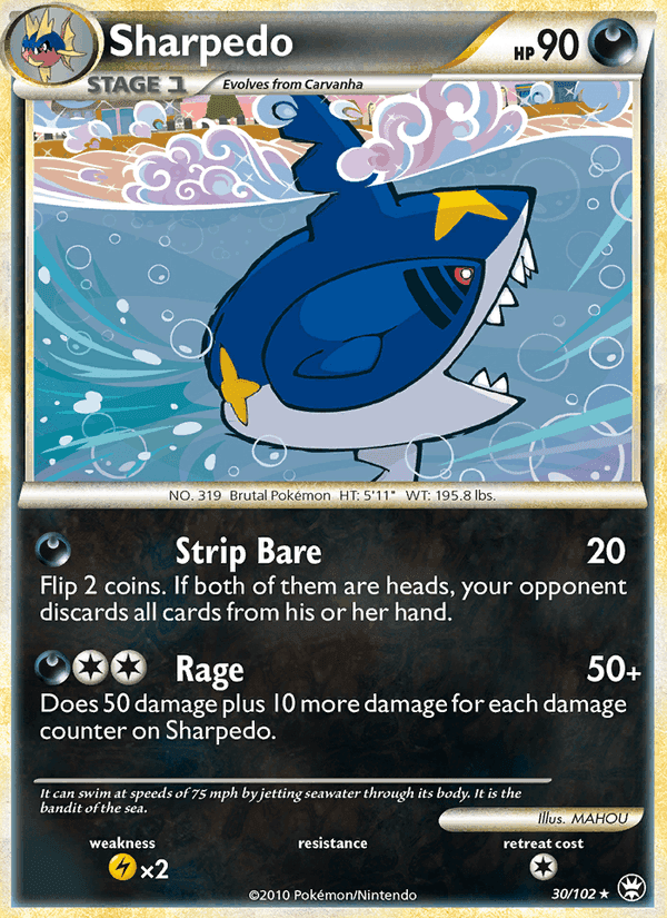 Sharpedo, carta 30 de Triumphant