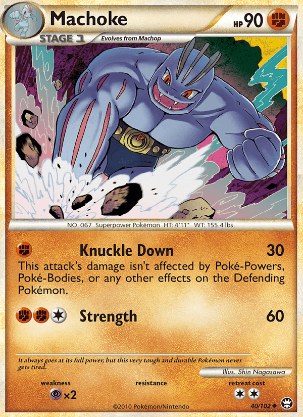 Machoke, card 40 from Triumphant