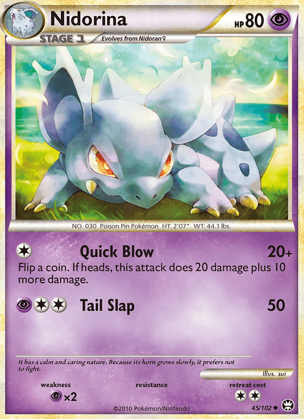 Nidorina, card 45 from Triumphant