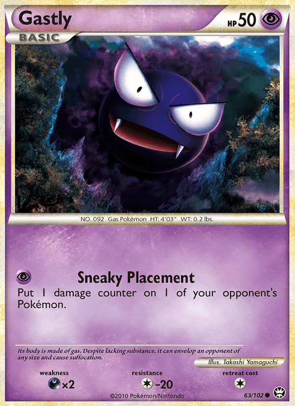 Gastly, card 63 from Triumphant