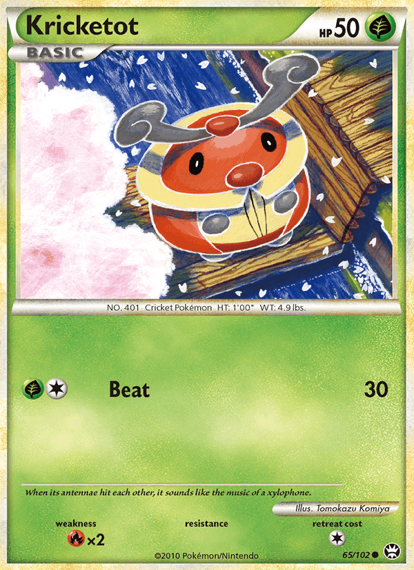 Kricketot, card 65 from Triumphant