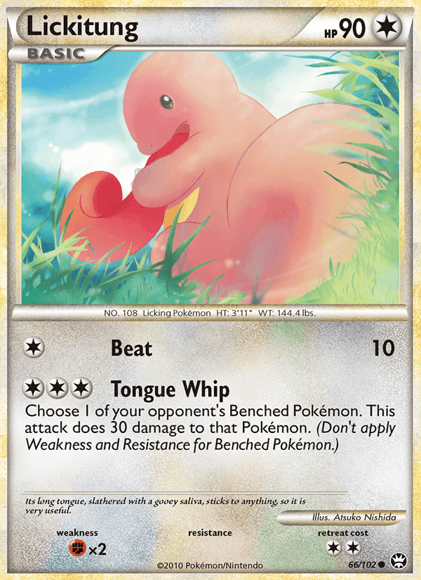Lickitung, card 66 from Triumphant