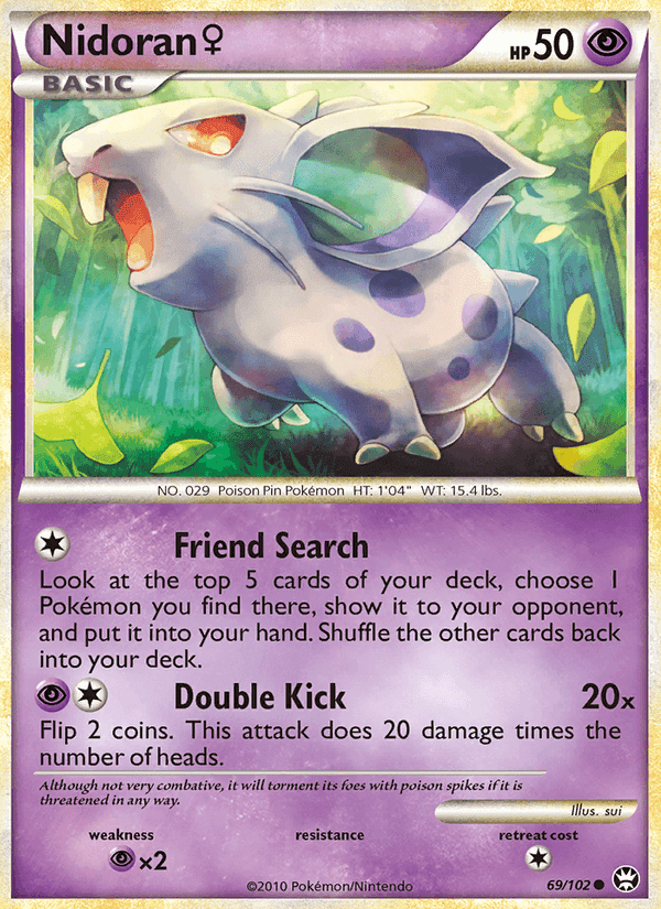 Nidoran ♀, card 69 from Triumphant