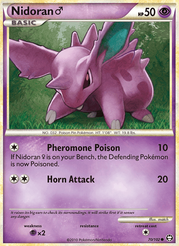 Nidoran ♂, card 70 from Triumphant