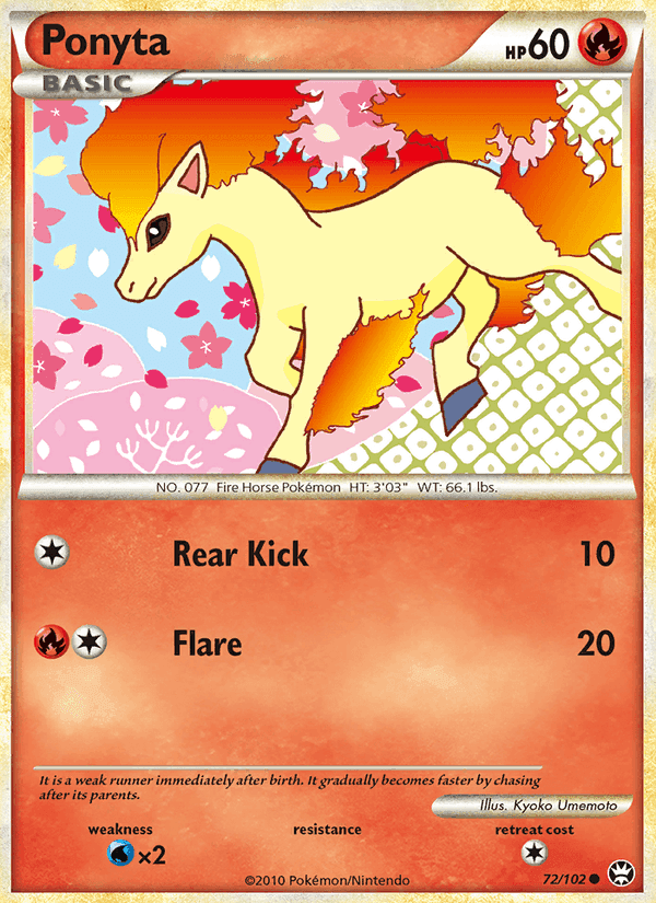 Ponyta, card 72 from Triumphant