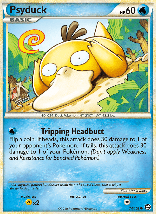 Psyduck, card 74 from Triumphant