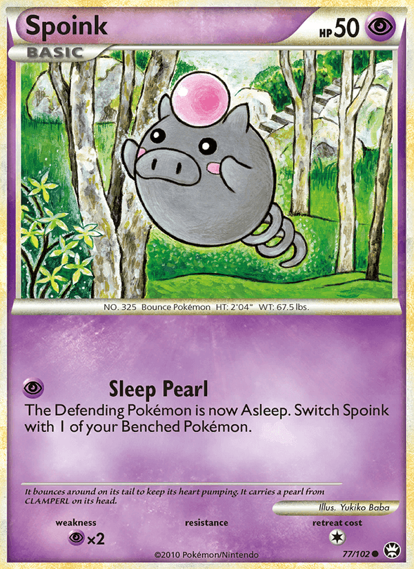 Spoink, card 77 from Triumphant