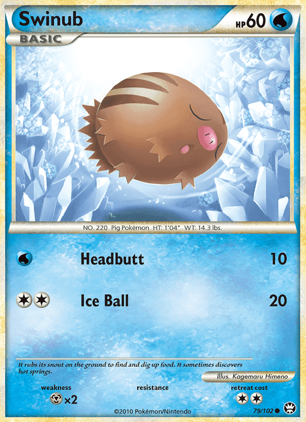Swinub, card 79 from Triumphant