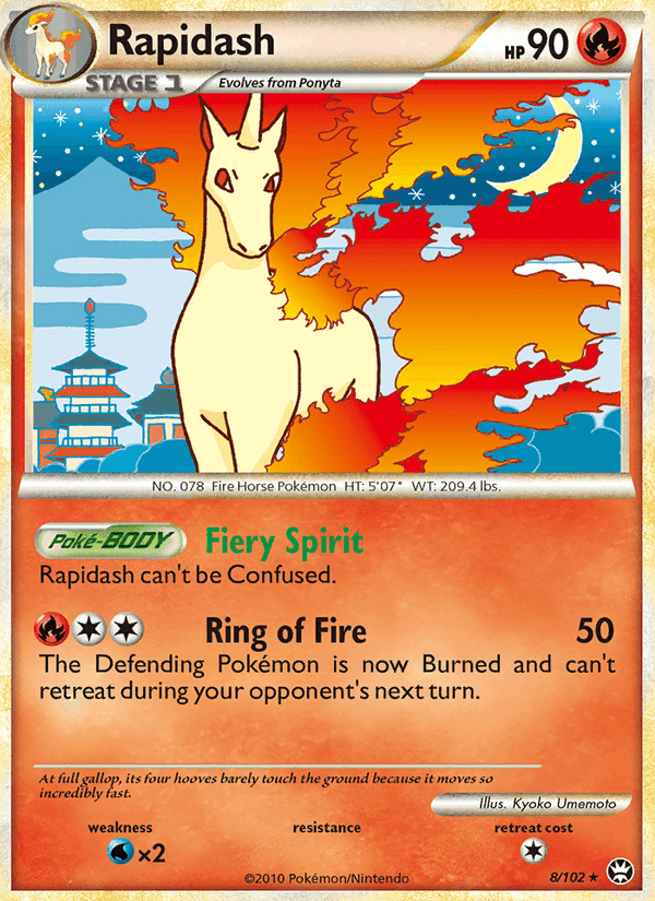 Rapidash, card 8 from Triumphant