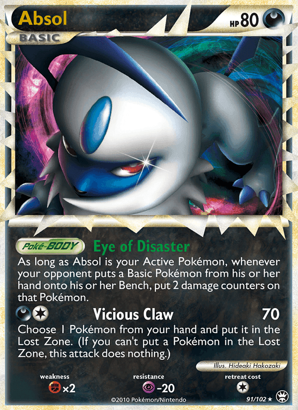 Absol, card 91 from Triumphant