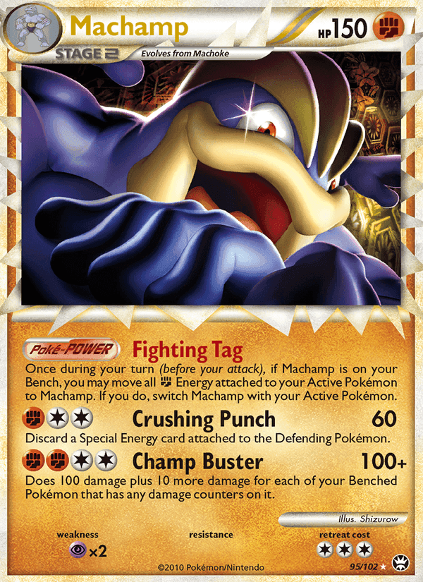 Machamp, card 95 from Triumphant