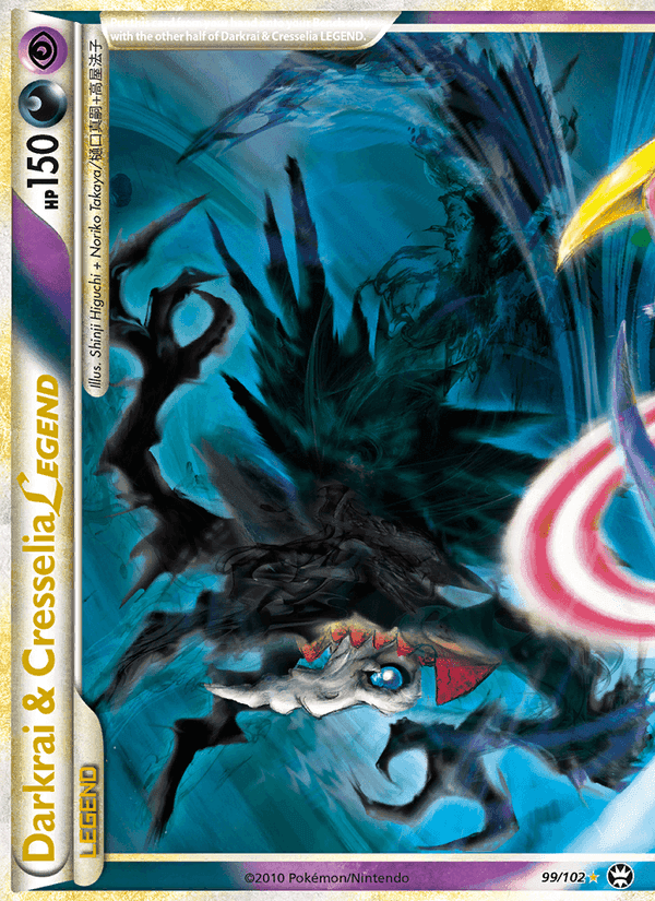 Darkrai & Cresselia LEGEND, card 99 from Triumphant