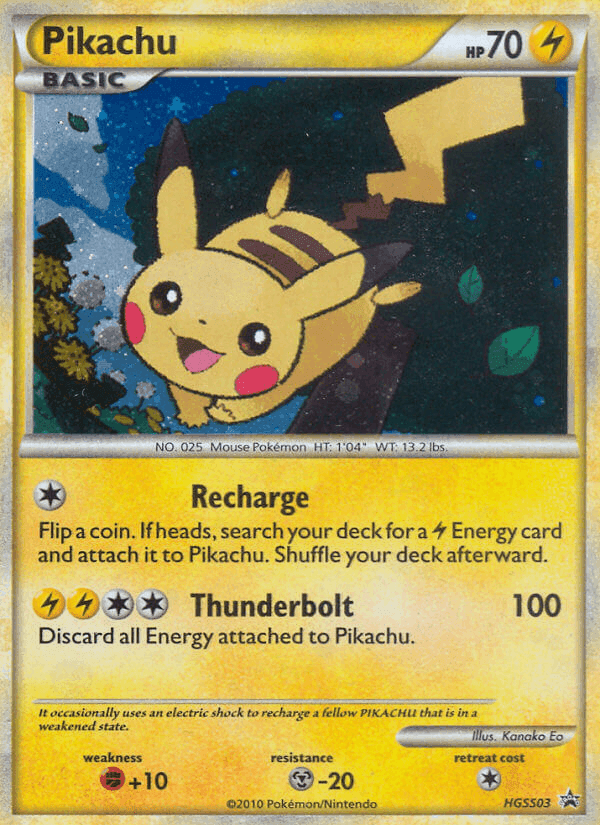 Pikachu, carta HGSS03 di HGSS Promo