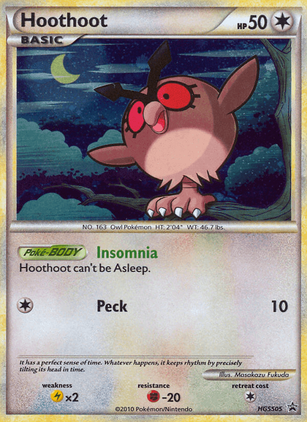 Hoothoot, carta HGSS05 di HGSS Promo