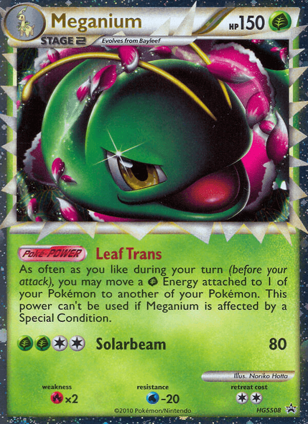 Meganium, carta HGSS08 di HGSS Promo