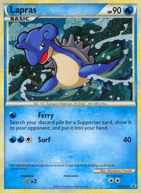 Lapras, carta HGSS14 di HGSS Promo
