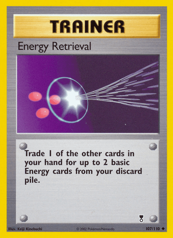 Energy Retrieval, card 107 from Legendary Collection