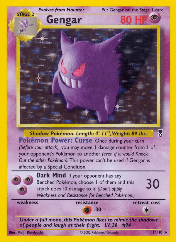 Gengar, carta 11 di Legendary Collection