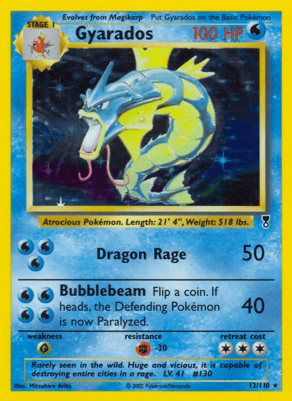 Gyarados, carta 12 di Legendary Collection