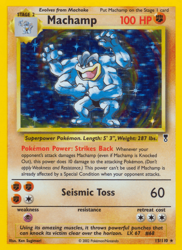 Machamp, carta 15 di Legendary Collection