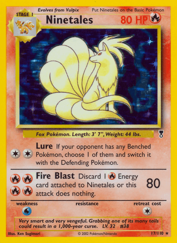 Ninetales, carta 17 di Legendary Collection