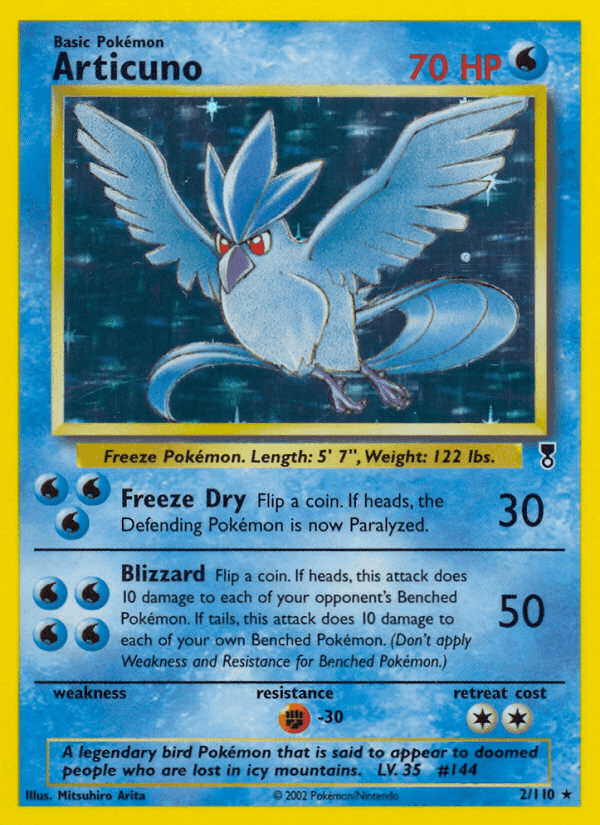 Articuno, carte 2 de Legendary Collection