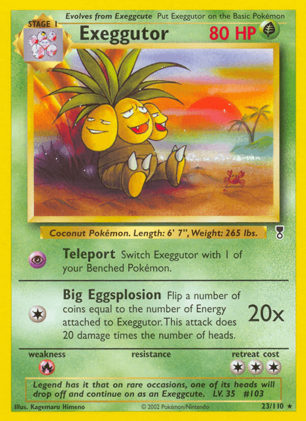 Exeggutor, carta 23 di Legendary Collection