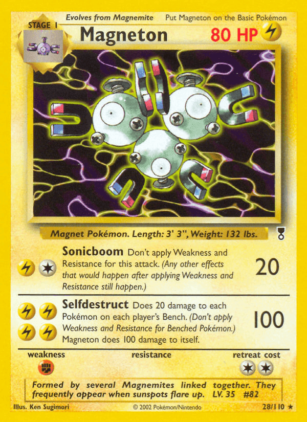 Magneton, carta 28 de Legendary Collection