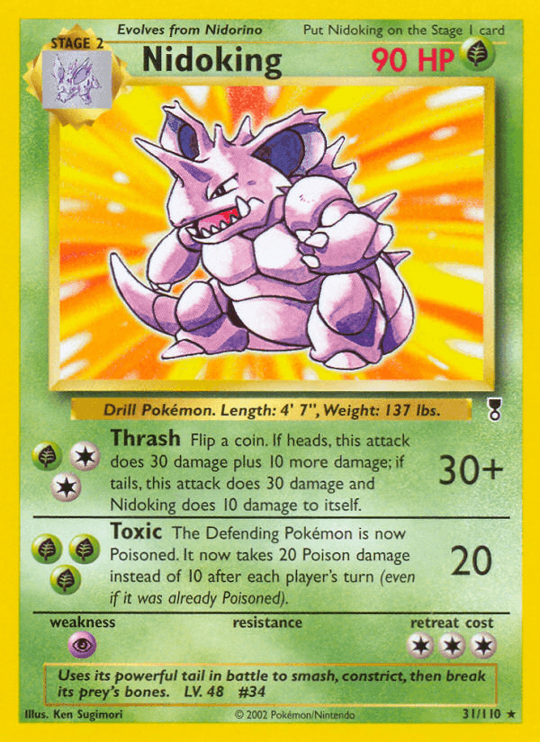Nidoking, carta 31 di Legendary Collection