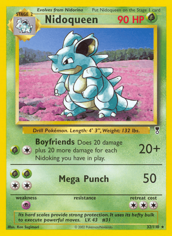 Nidoqueen, carta 32 di Legendary Collection