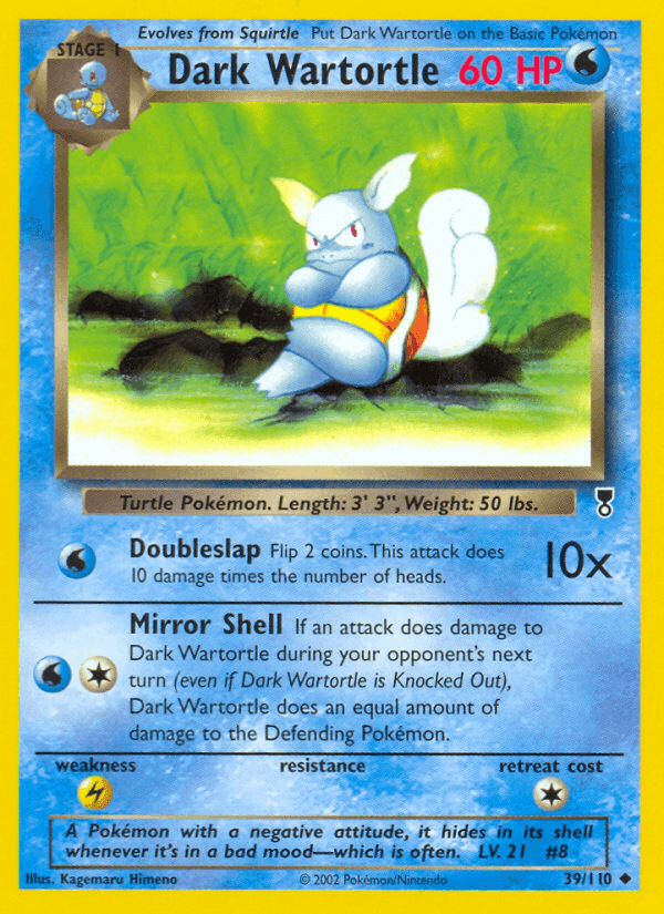 Dark Wartortle, carta 39 di Legendary Collection