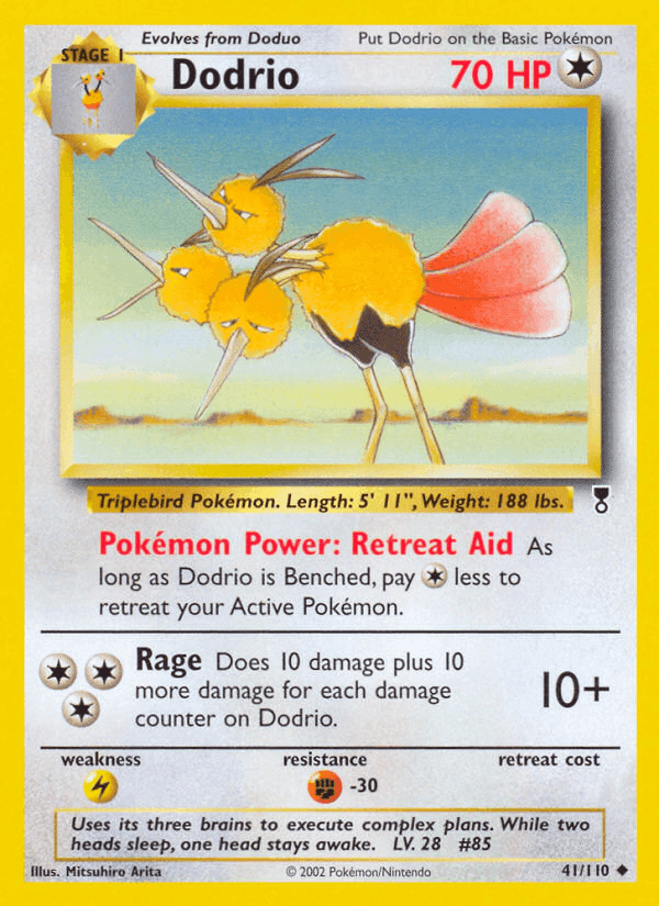 Dodrio, carta 41 di Legendary Collection