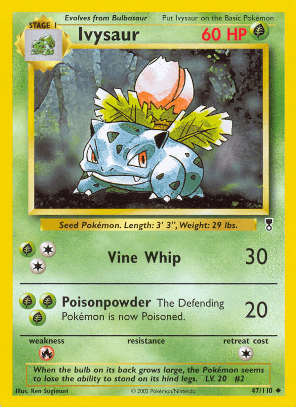 Ivysaur, carta 47 di Legendary Collection