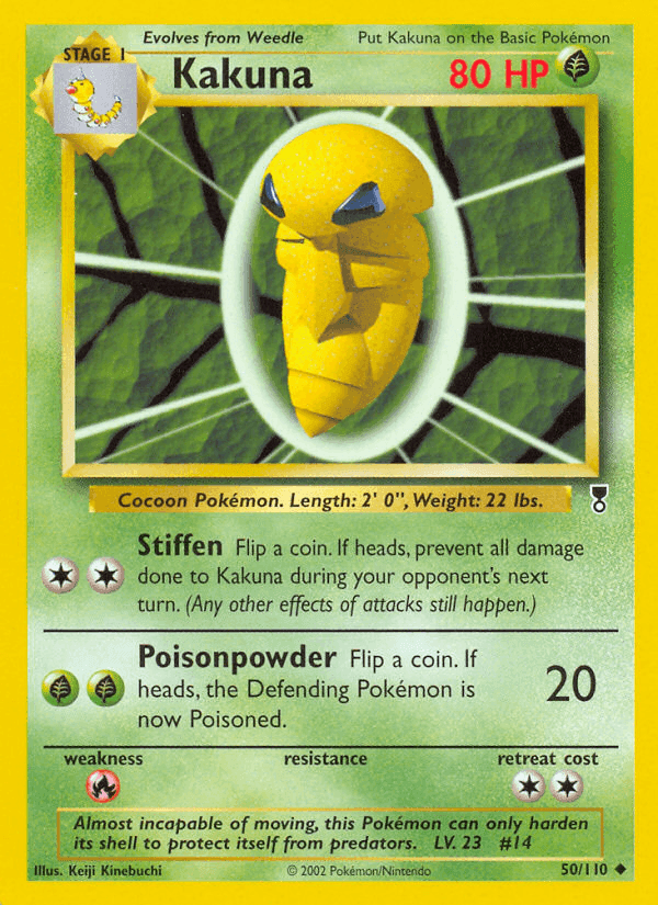 Kakuna, carta 50 di Legendary Collection