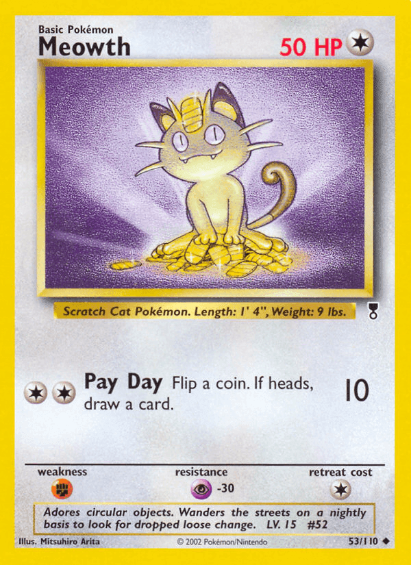 Legendary Collection の 53 番、Meowth