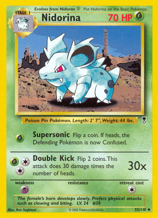 Nidorina, carta 55 di Legendary Collection
