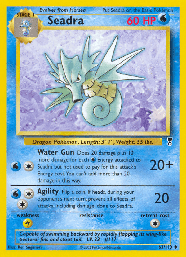 Seadra, card 63 from Legendary Collection