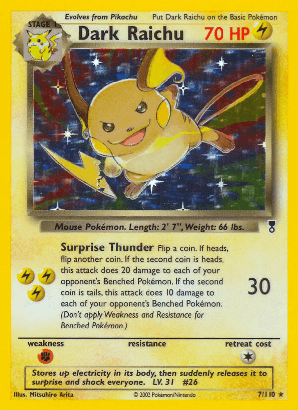 Dark Raichu, carta 7 di Legendary Collection