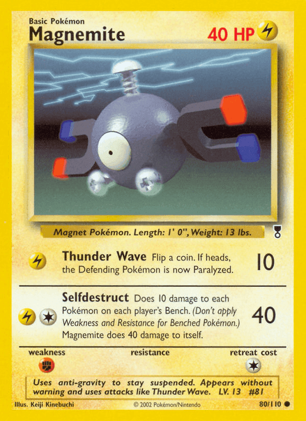 Magnemite, carta 80 di Legendary Collection