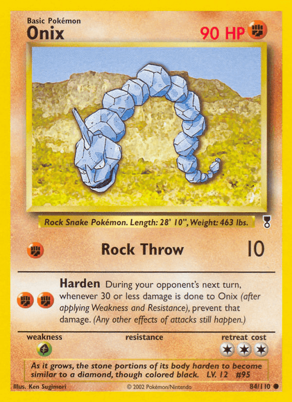 Onix, card 84 from Legendary Collection